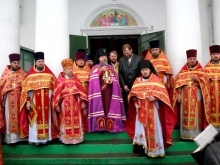 Божественная литургия в Троицком соборе Красноярска