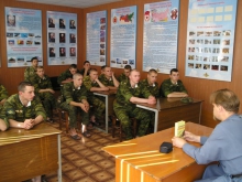 Беседа с военнослужащими.