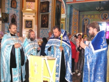 Чин Погребения Пресвятой Богородицы в Св. Казанском соборе г. Ачинска