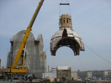 Установка купола на храм св. Даниила Ачинского 6