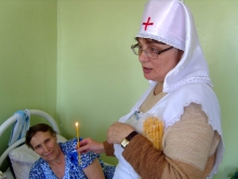 Благодатный огонь в больнице