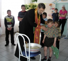 Крещение в социально-реабилитационном Центре 3