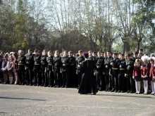 Молебен в Кадетском корпусе 4