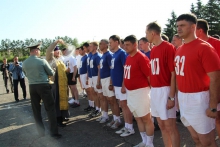 Священник благословил воинов