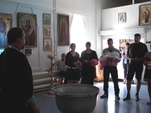 В Никольской церкви г. Боготол совершено Таинство Крещения