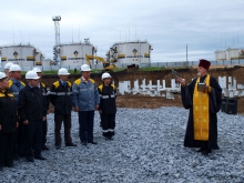 Освящение строительной площадки нефтяной компании «Роснефть»