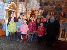 Причащение детей из социального центра