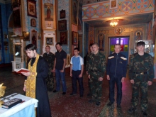 Молебен перед соревнованиями