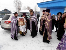 В Казанский сообор г. Ачинска прибыла икона 14 000 младенцев в Вифлееме избиенных» с частицей святых мощей