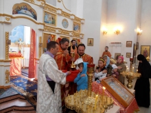 Божественная литургия в Данииловском храме г. Ачинска