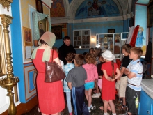 Встреча в храме со школьниками