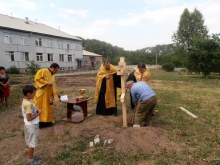Освящение места для строительства часовни