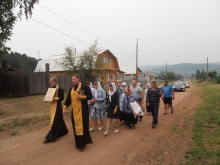 Молебен в селе Красный завод