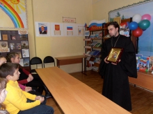 Встреча со школьниками в библиотеке