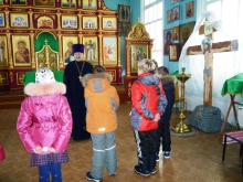 Свято-Троицкий храм с. Новобирилюссы посетили школьники