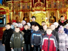 Школьники с. Сереж посетили Покровский храм