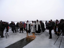 Великое освящение воды на реке Чулым