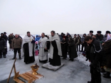 Великое освящение воды на реке Чулым 2