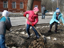 Субботник в Православной гимназии 2