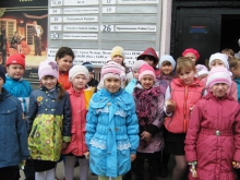 В театре
