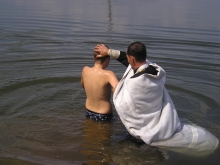 Крещение на реке Чулым 4