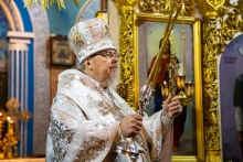 Правящий архиерей совершил Божественную литургию в Казанском соборе 9