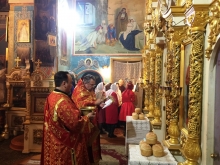 Сегодня в Казанском кафедральном соборе г. Ачинска прошло пасхальное богослужение 15
