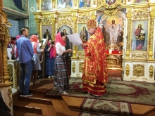 Богослужение в Казанском соборе в Неделю 6-ю по Пасхе