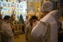 Митрополит Красноярский и Ачинский Пантелеимон совершил Божественную литургию в Казанском соборе города Ачинска 5