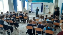 В православной гимназии прошла профилактическая беседа с пожарным 1