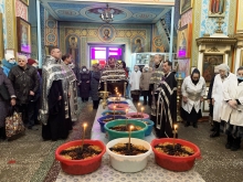 Чин благословения колива в Казанском кафедральном соборе г. Ачинска 1