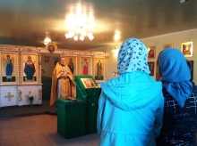 Божественная литургия в Данииловском храме села Белый Яр