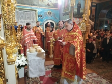 Сегодня в Казанском кафедральном соборе г. Ачинска прошло пасхальное богослужение 14