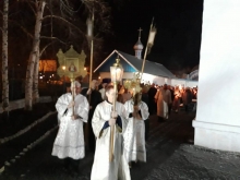 Сегодня в Казанском кафедральном соборе г. Ачинска прошло пасхальное богослужение 2