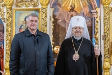 Владыка Пантелеимон совершил Литургию в Казанском соборе г. Ачинска 19