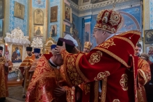Владыка Пантелеимон совершил Литургию в Казанском соборе г. Ачинска 6