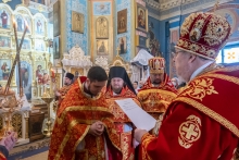 Владыка Пантелеимон совершил Литургию в Казанском соборе г. Ачинска 5