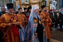 Владыка Пантелеимон совершил Литургию в Казанском соборе г. Ачинска