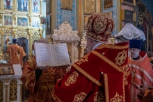 Владыка Пантелеимон совершил Литургию в Казанском соборе г. Ачинска 3