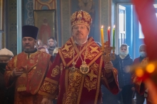 Владыка Пантелеимон совершил Литургию в Казанском соборе г. Ачинска 2