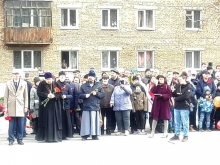 Священнослужители Казанского собора приняли участие в митинге, посвященном Дню Победы 2