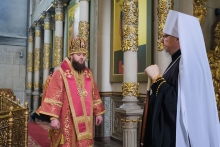 Митрополит Пантелеимон и епископ Игнатий совершили Литургию в день тезоименитства владыки Пантелеимона 4