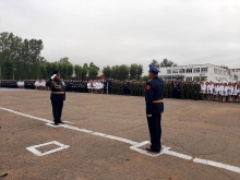Торжественной линейкой отметили День знаний ачинские кадеты и гимназистки 1