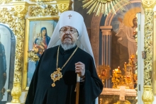 Митрополит Пантелеимон совершил Божественную литургию в Казанском соборе Ачинска 7