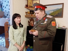 Матушка Татьяна Русакова награждена медалью «Слава женщине казачке»