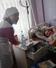 Православные сестры милосердия поздравили пациентов ЦРБ с Пасхой 7