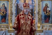 Правящий архиерей совершил Божественную литургию в Казанском соборе города Ачинска 5
