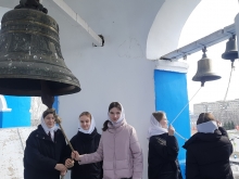 Воспитанницы Мариинской гимназии и школьники посетили Казанский собор на Светлой Седмице 4