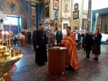 Священнослужители Казанского собора приняли участие в митинге, посвященном Дню Победы 5