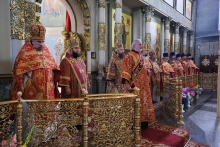 Благочинный Ачинского округа сослужил Архиереям Красноярской Митрополии в День тезоименитства Митрополита Пантелеимона 5
